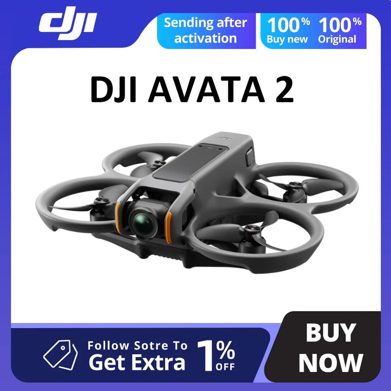 DJI Avata 2 Drone Only Body New Product Low-Latency Video Transmission 4K/60fps 155 Super-Wide FOV Videos DJI Original Drones Without box