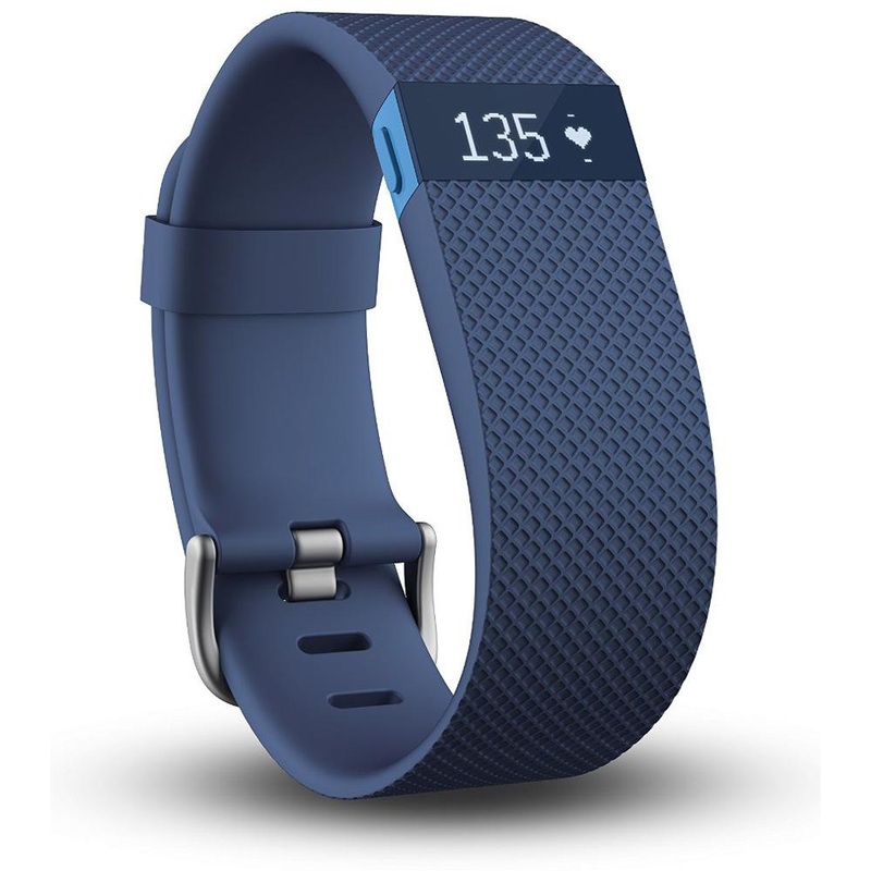 Fitbit Charge HR Wireless Activity Wristband, Blue, Large