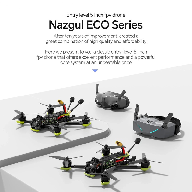 iFlight Nazgul XL5 ECO Analog 6S Drone BNF - BLITZ F7 E55S Stack 5.8G 1.6W VTX ELRS GPS ELRS 868 900MHz GPS