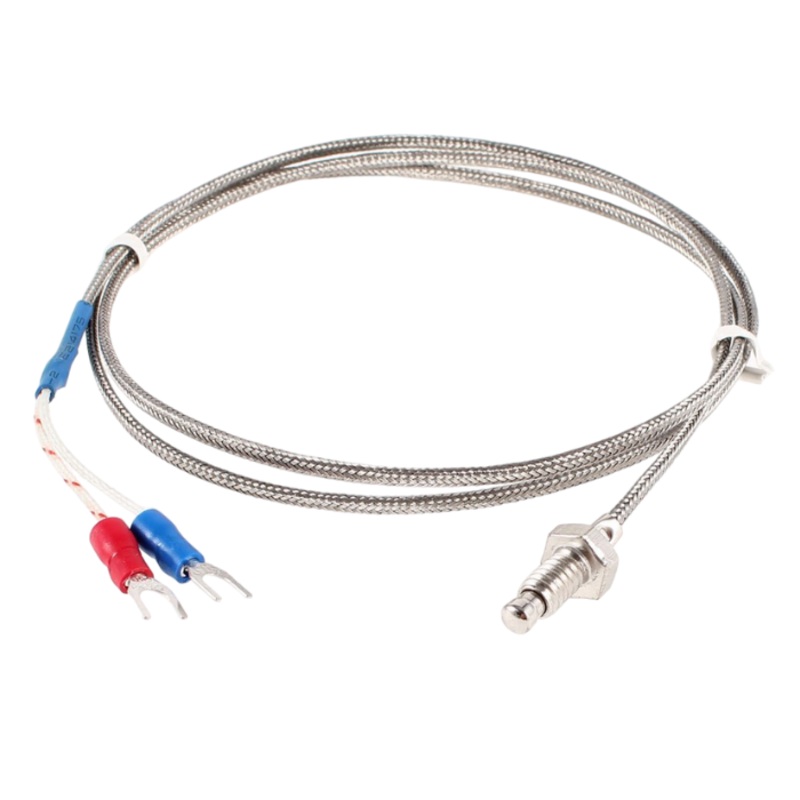 K Type Thermocouple Probe Temperature Sensor 6mm Thread 1M 3.3Ft