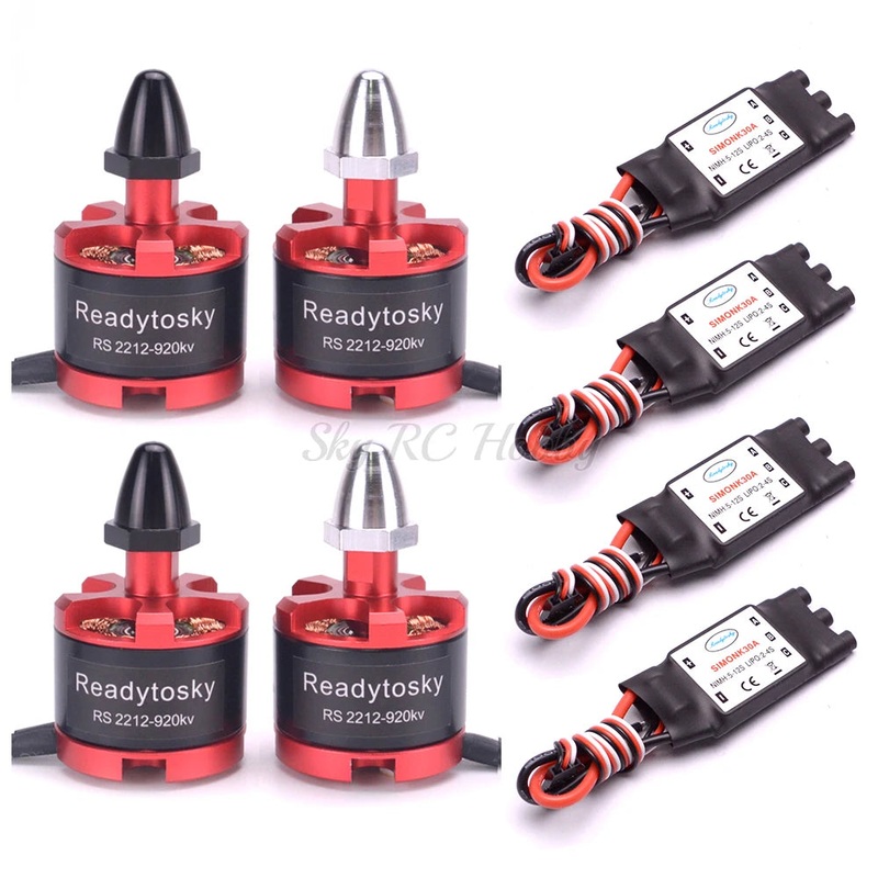NEW Readytosky 2212 920KV Brushless Motor 30A Simonk ESC for F450 F550 S500 S550 X525 Quadcopter Multicopter Motor and ESC Set