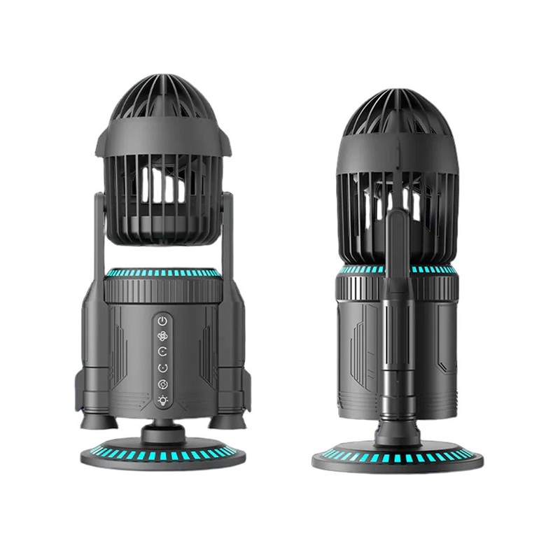 NIKOLATOY Creative Rocket Desktop Fan Ornaments Decorations Collection Science Discovery Toys Black