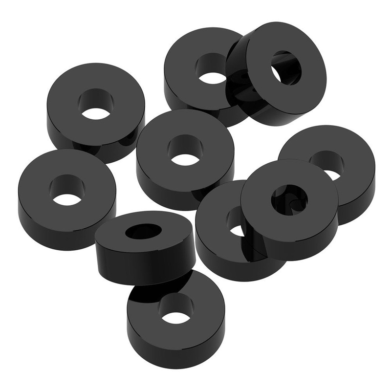 1up Racing Precision Aluminum Shims - 3x8x3mm - Black