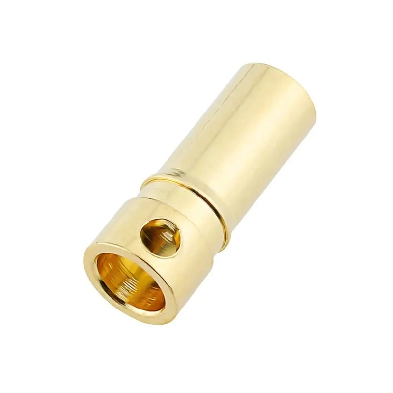4mm Gold Bullet Connectors Female - 4Pcs