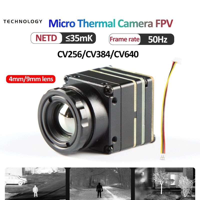 FPV Thermal Camera Module 256x192/384x288/640x512 - CVBS 4mm/9mm Lens 256x192 4MM CVBS