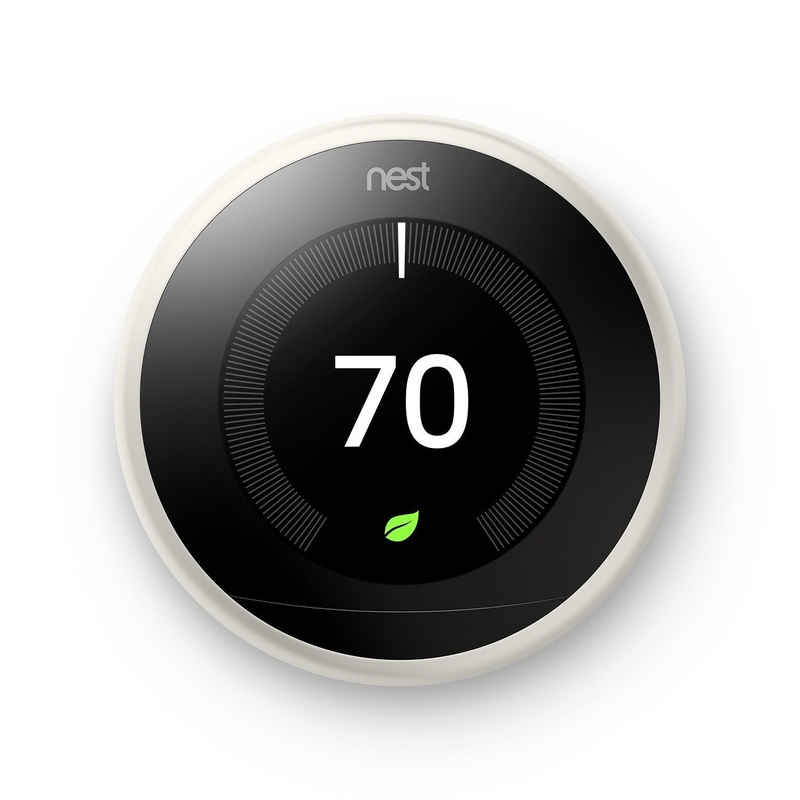 Google Nest 3rd Generation Learning Thermostat (White) T3017US