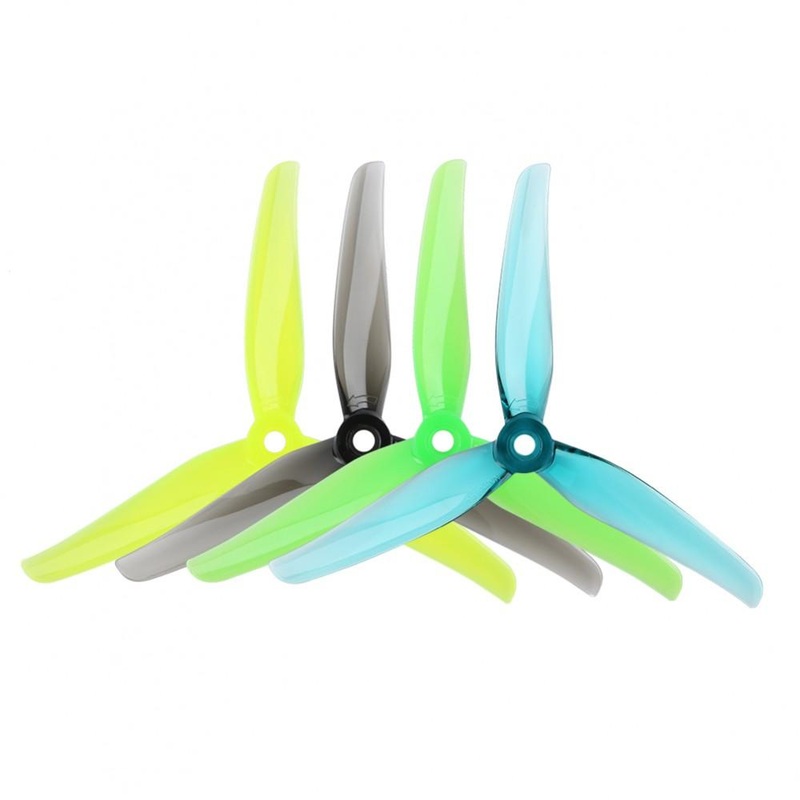 iFlight Nazgul F5 Propellers Durable FPV 5 Inch 3 Blades (Set Of 4) Transparent Grey