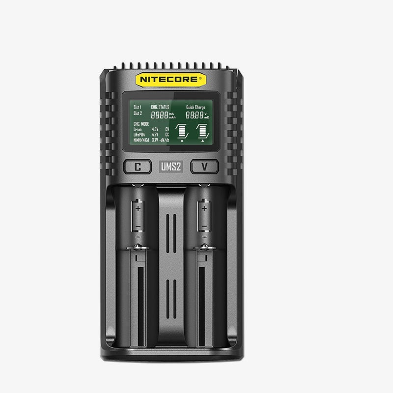 Nitecore UM2 1500mA Intelligent USB-C Dual-Slot Super Charger