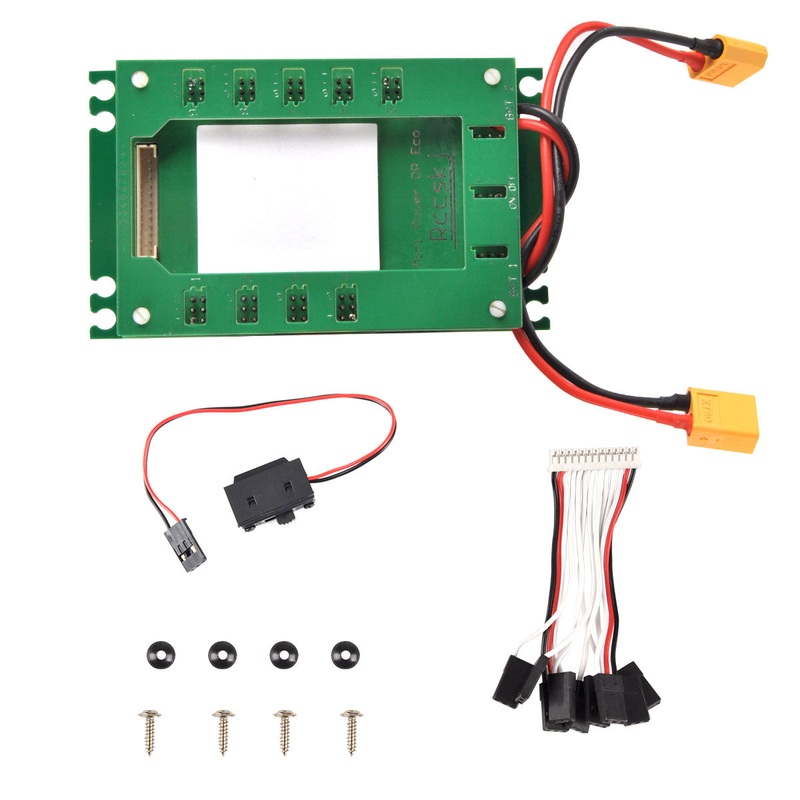 1pcs 4.8-12.6V Mini Power DP Eco 0-30A Servo Section Board with Dual Power Input Wire E2101