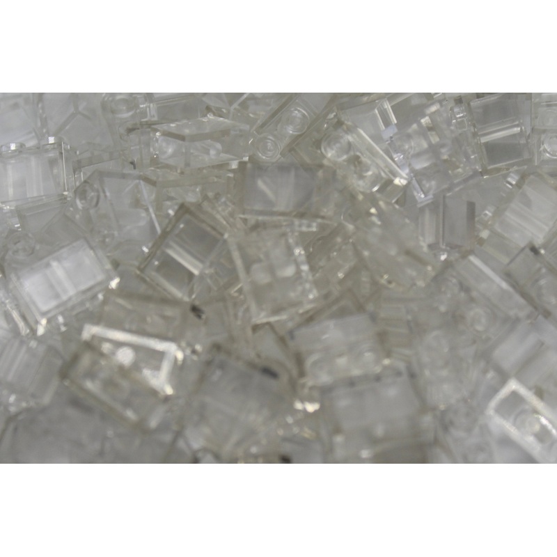 1x2 Stud Bricks 200 Pack (Clear)