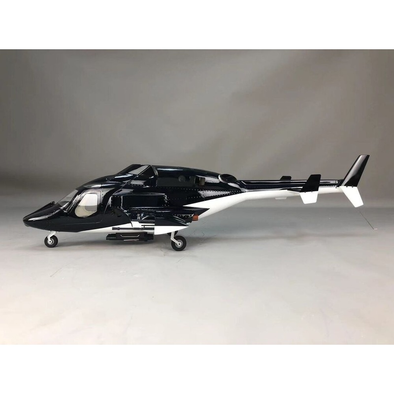 Airwolf 470 RC Helicopter Pre-Painted Fuselage 470 Size with Metal Landing Gear