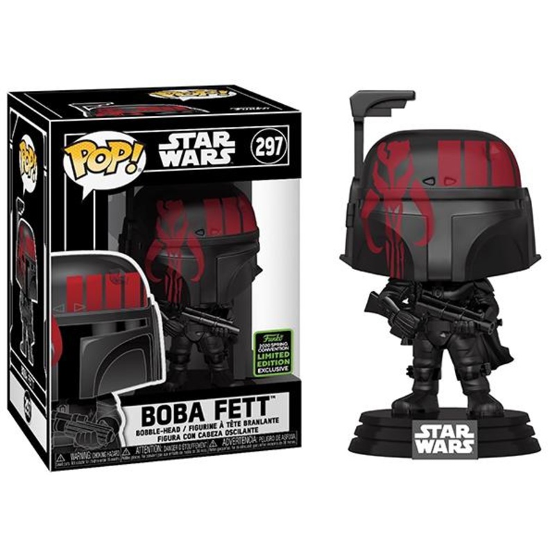 Boba Fett (Black, No Stack) 297 - 2020 Spring Convention Exclusive *Missing Sticker**