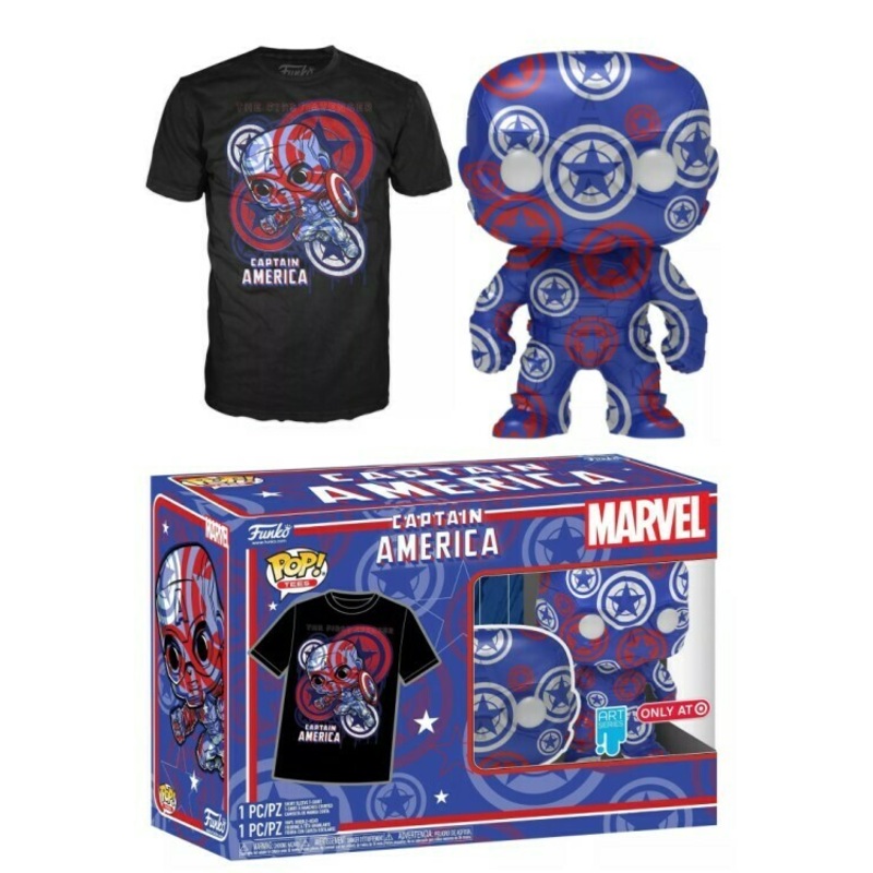Captain America (Art Series) & Captain America Tee (L, Sealed) 36 - Target Exclusive