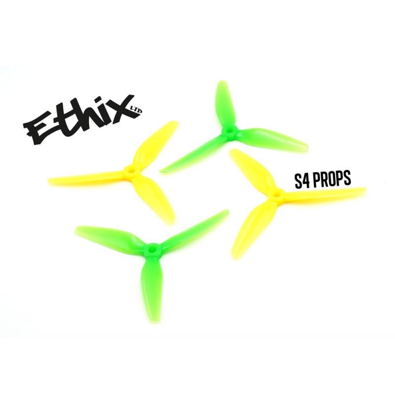 ETHIX S4 LEMON LIME PROPS 5X3.7X3 (8CW+8CCW) POLY CARBONATE