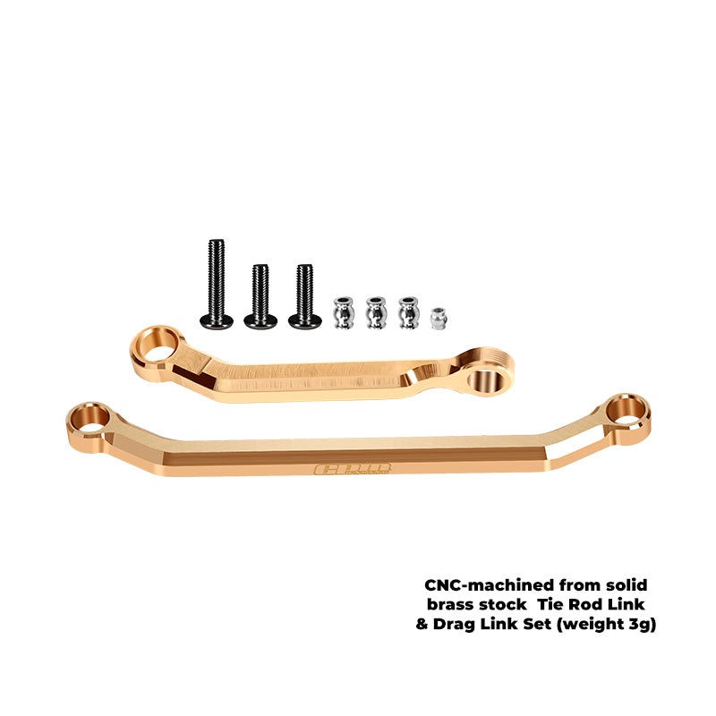GPM RACING,AXIAL-SCX30 BRASS TIE ROD LINK & DRAG LINK SET SCX30/162X ORIGINAL COLOR