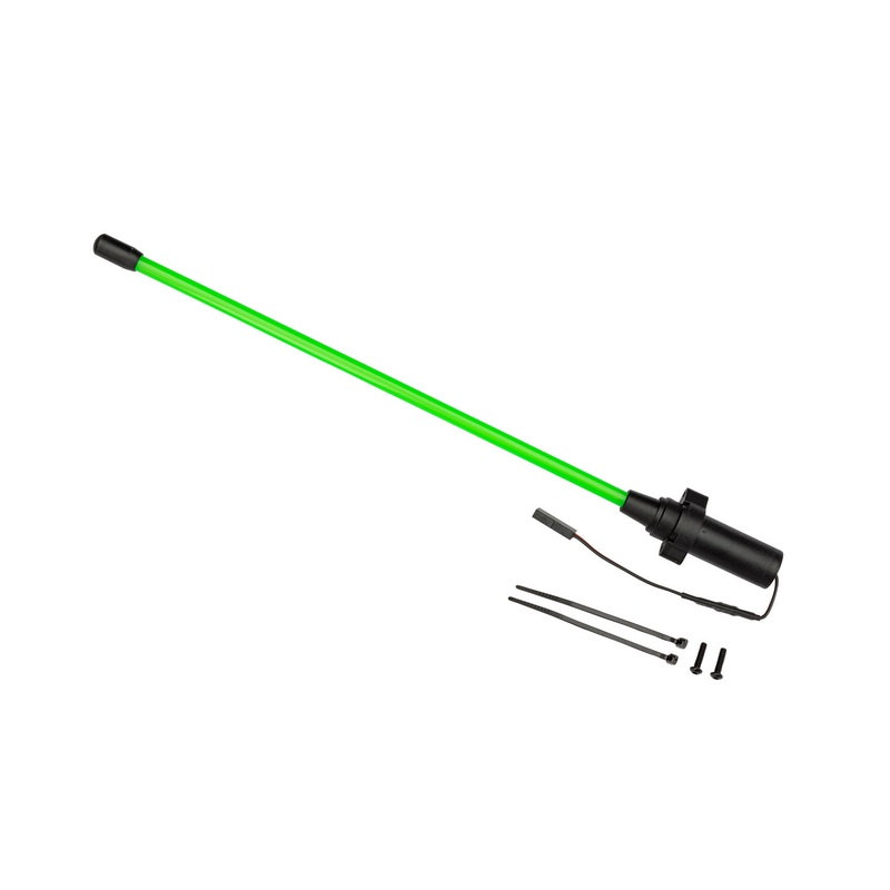 Traaxas 10992-GRN Green LED Whip Light w/ Flex-Tech Mount