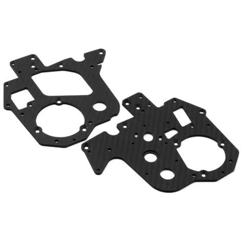 Treal Hobby Promoto MX Carbon Fiber Chassis Plates (2) Black