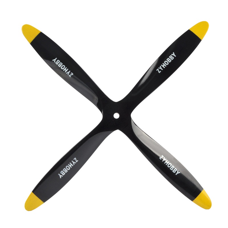 ZYHOBBY Propeller 4 Blade wooden Propeller Beech Wood Propeller for Gasoline Engine Airplane(1810 inch,Tractor)