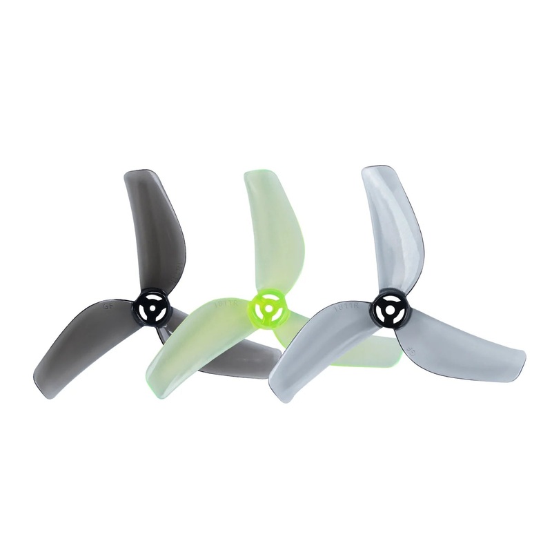 GEMFAN 1811 3 Blade Micro Drone Propeller (Set Of 8) Clear Black 1mm