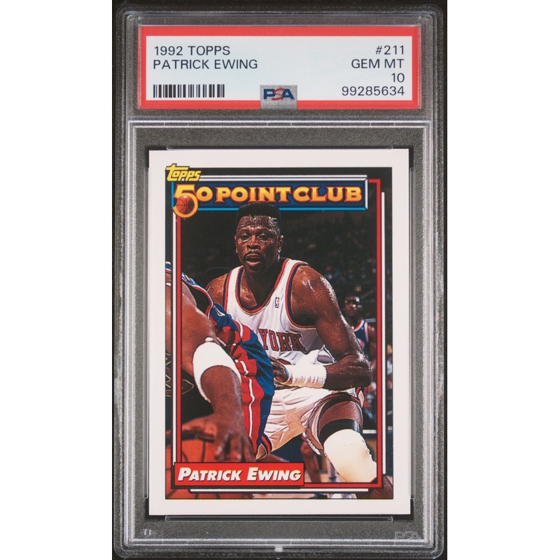 1992 TOPPS PATRICK EWING #211 - PSA 10