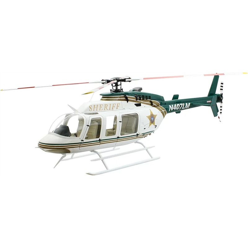 700 B 407 ARF Sheriff RC Helicopter Fuselage Bell407 700 Size SM2.0 Kit Version