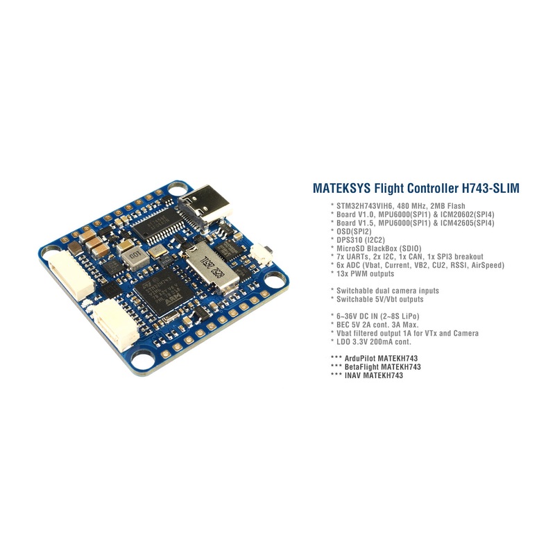 MATEK H743-SLIM FLIGHT CONTROLLER V3