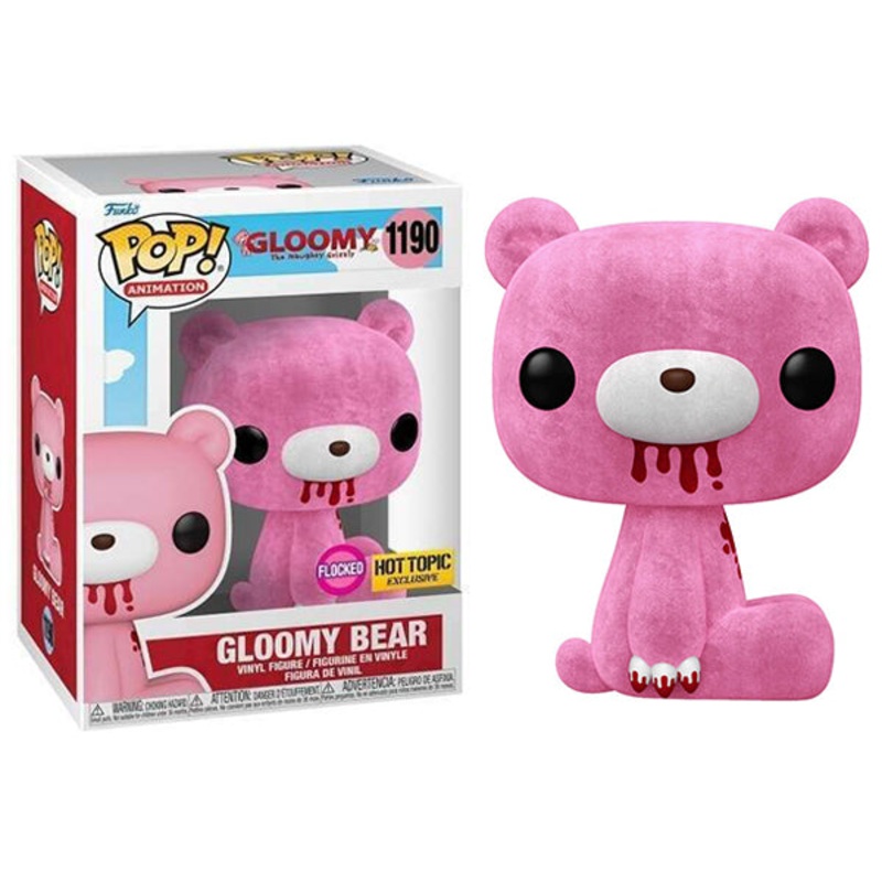 Gloomy Bear (Pink, Flocked) 1190 - Hot Topic Exclusive