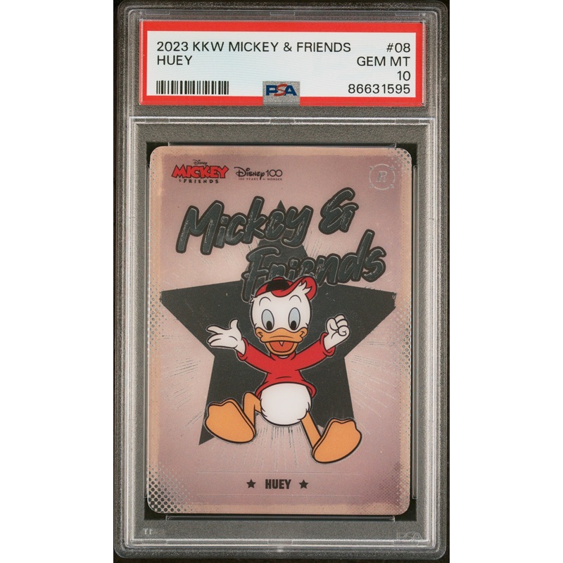 2023 KAKAWOW HOTBOX MICKEY & FRIENDS CHEERFUL TIMES HUEY 8 PSA 10