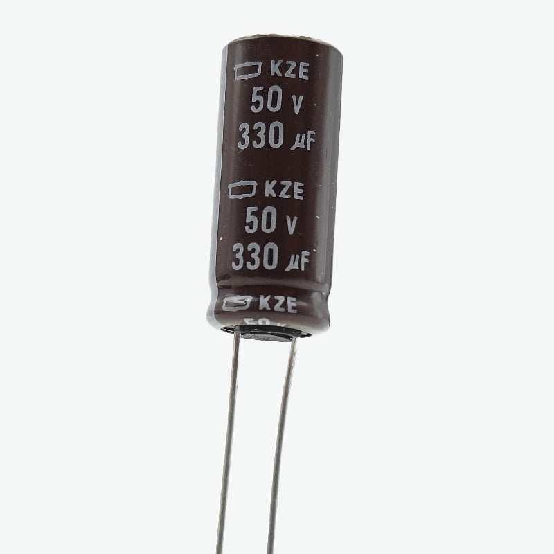 330uF 50V Radial Electrolytic Capacitor - Through Hole Package