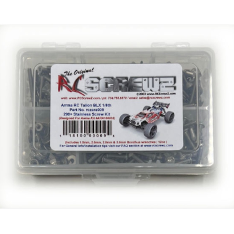 Arrma RC Raider BLX 1/10th Buggy Stainless Steel Screw Kit