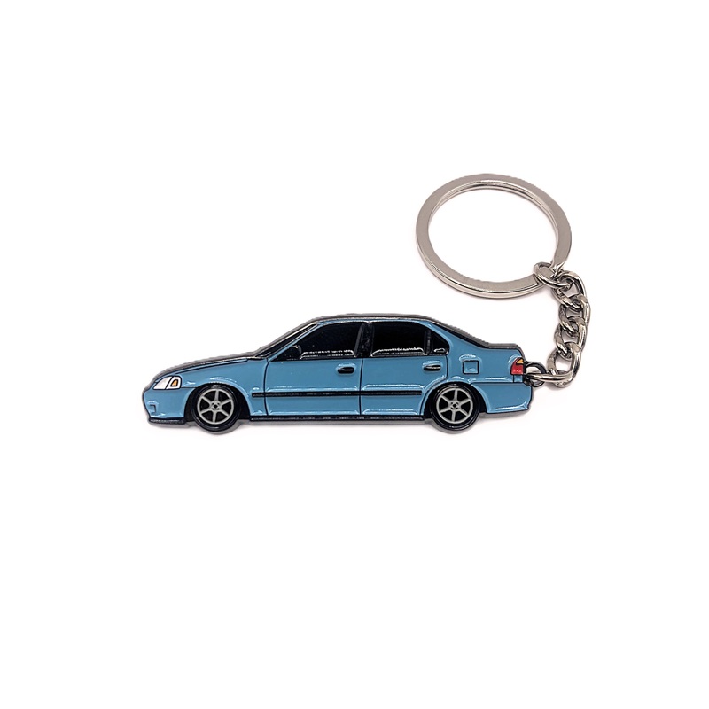 EK Sedan Keychains White