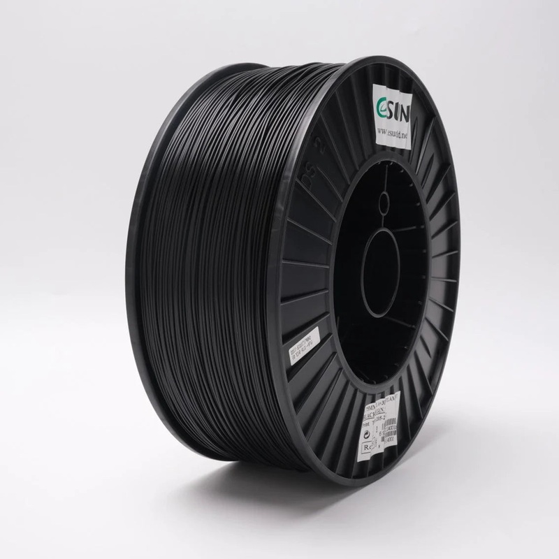 eSUN PLA+ 3D Printer Filament 1.75mm 3KG Bulk Pack (Black) Black