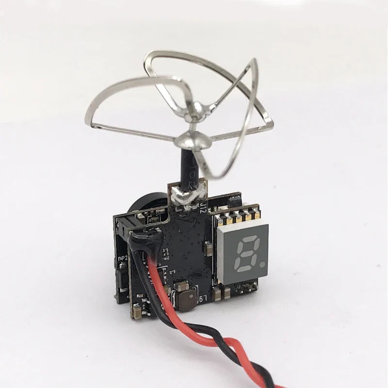 Super Mini AIO 5.8G 40CH 0/25MW/50MW/200MW VTX 600TVL Switchable 1/3 Cmos Camera For RC FPV Multicopter Drone Car part black