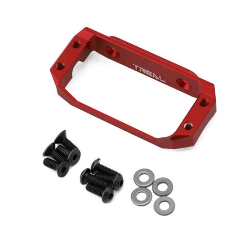 Treal Hobby Axial Capra CNC Aluminum Servo Mount Red
