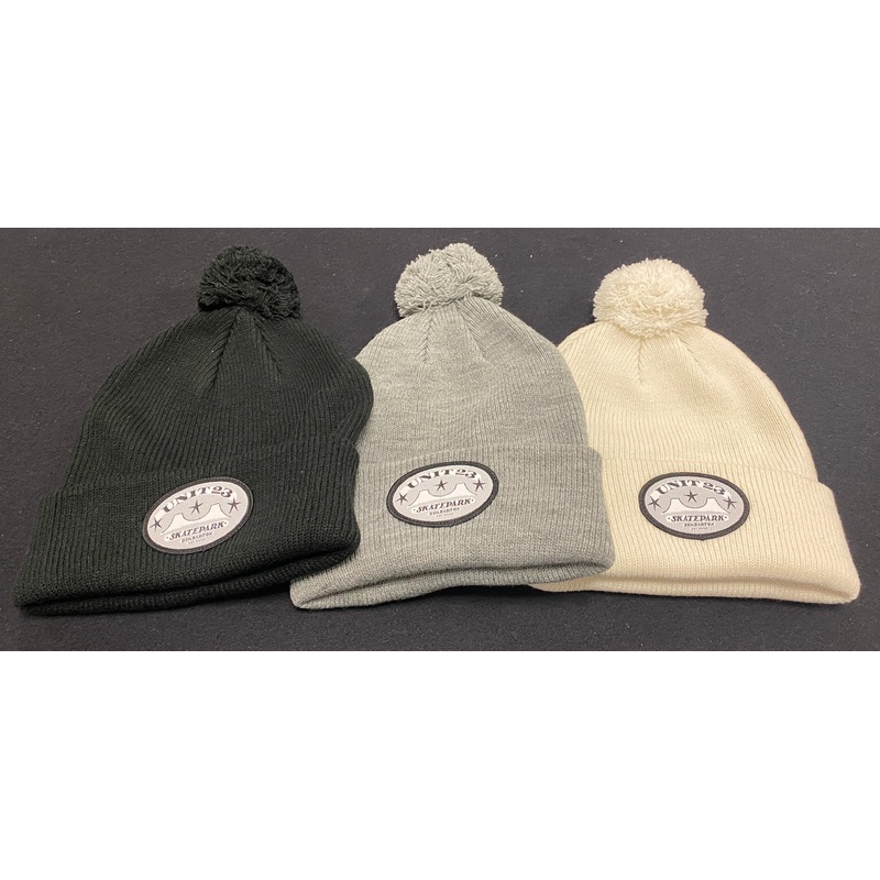 Unit 23 Pom Pom Beanie Black