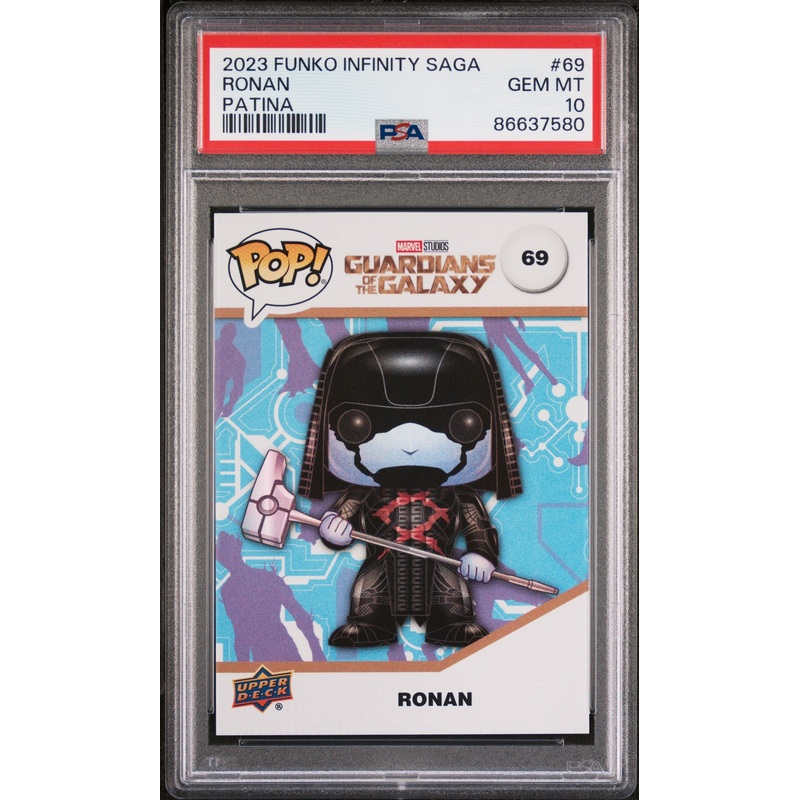 2023 UPPER DECK FUNKO POP MARVEL RONAN PATINA #69 PSA 10