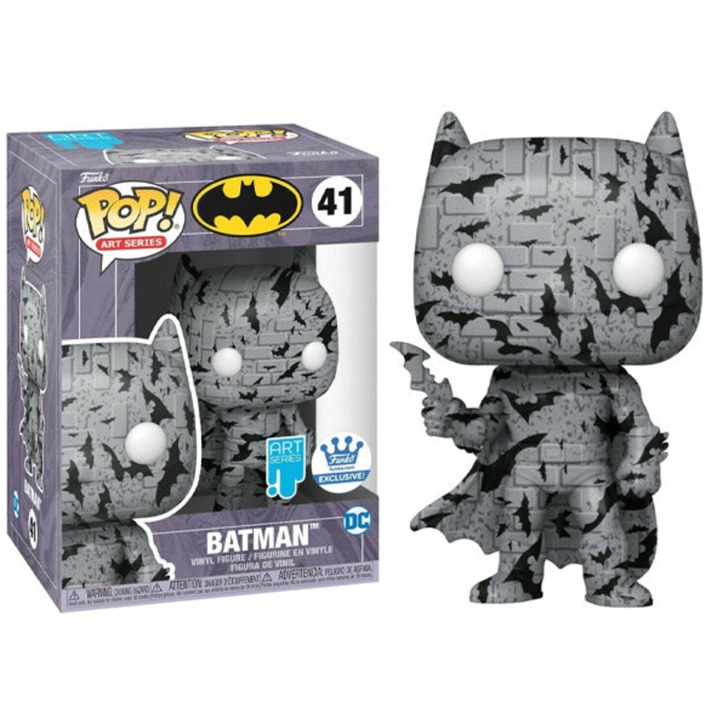 Batman 41 Artist Series Grey Brick in Pop Stack - Funko Shop Exclusive