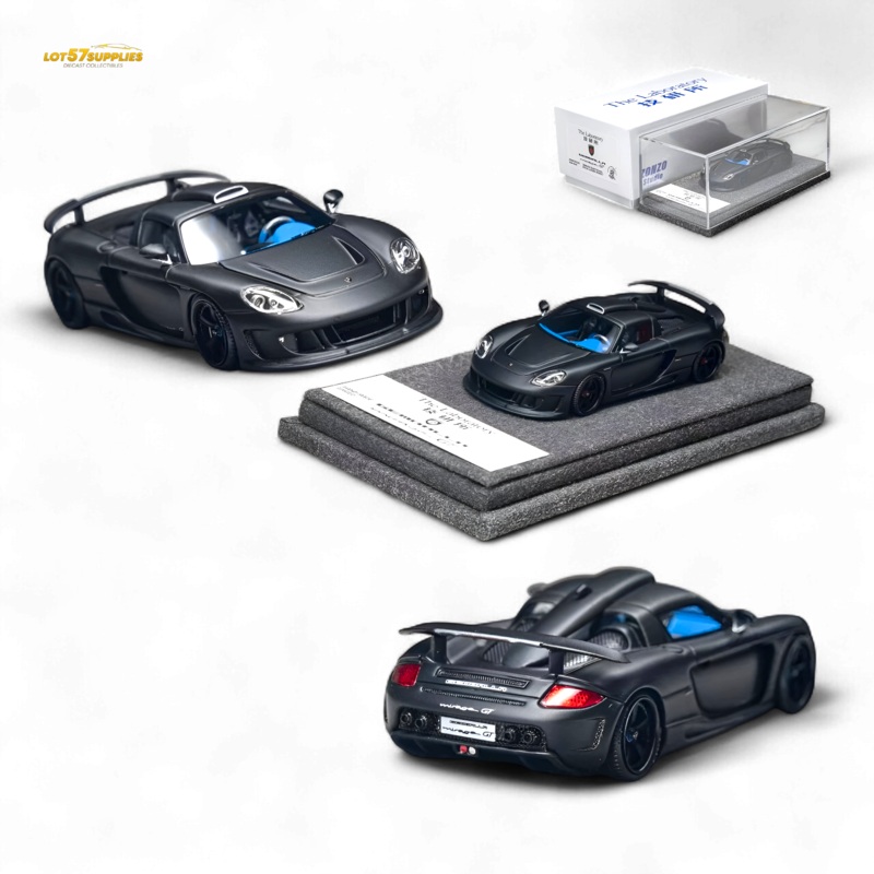 The Laboratory X Gemballa Mirage GT MATTE BLACK 1:64 Resin