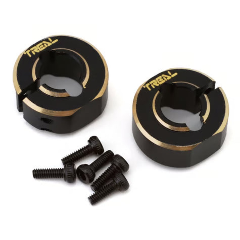 Treal Hobby Axial SCX24 Brass Rear Counter Weights (2) (10g) Rear Counter Weights (Black) (2) (10g)