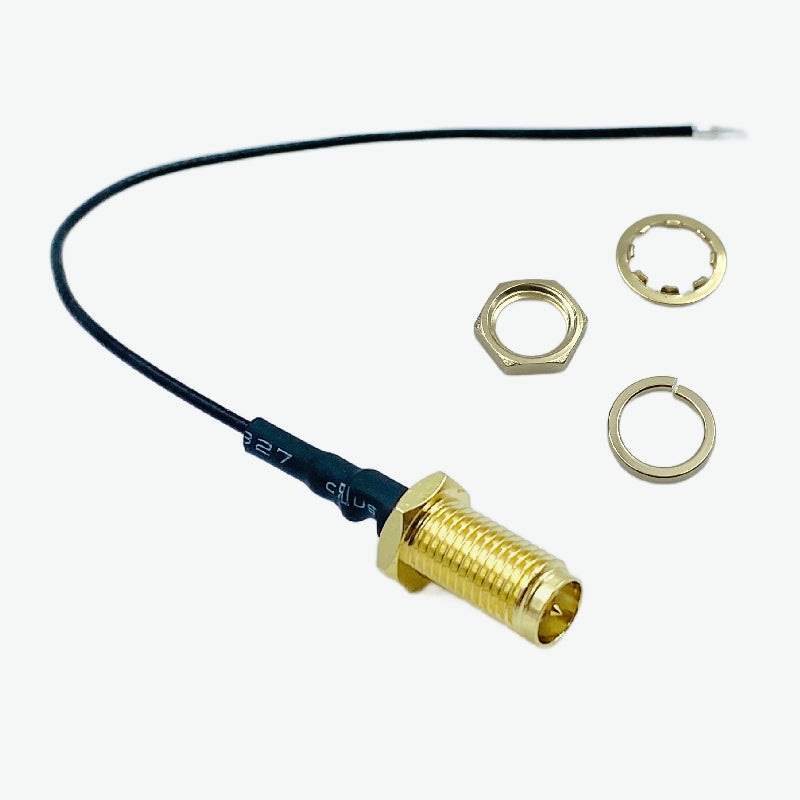 AntennaHome AHCG.101 RP 6GHz 1.13mm Male SMA to Bare Cable Assembly - 120mm