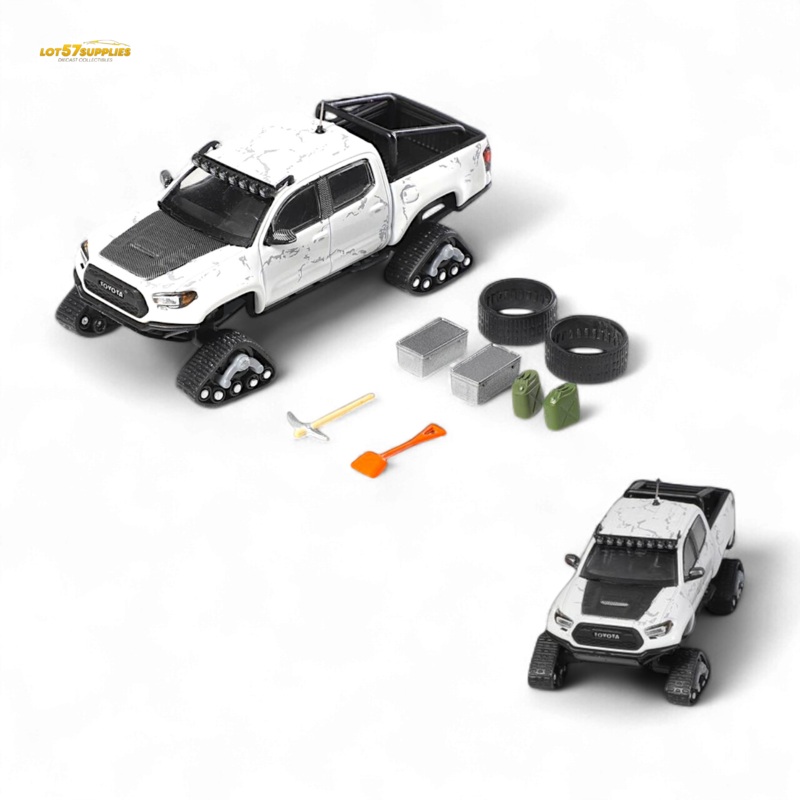 GCD Toyota Tacoma Snow Version White 1:64