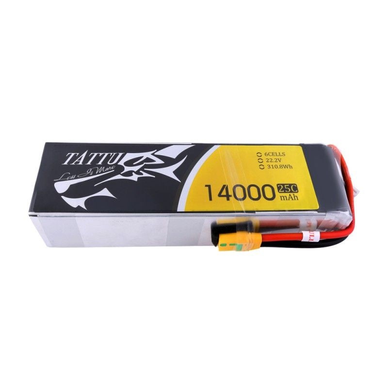 Tattu 14000mah 22.2V 25C 6S Lipo Battery with XT90-S Plug