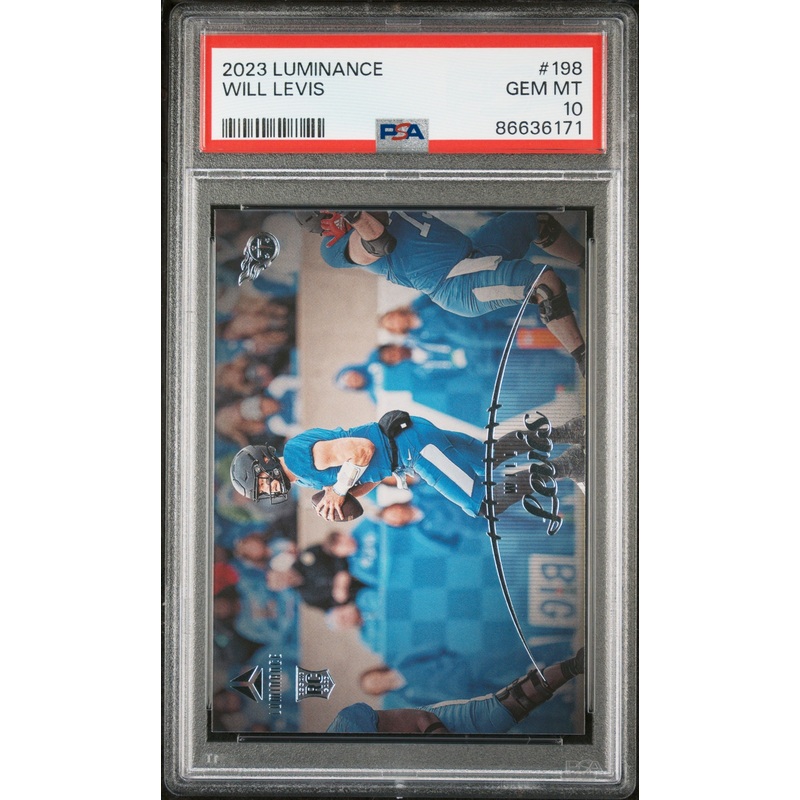2023 PANINI LUMINANCE WILL LEVIS #198 - PSA 10 ROOKIE CARD