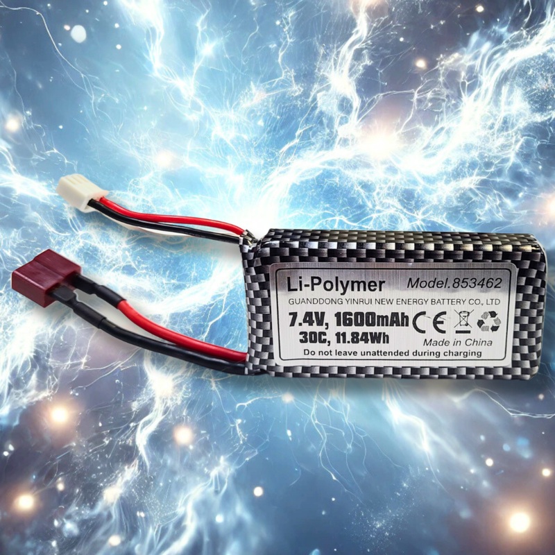 IMEX 2S 1600mAh 7.4V LiPo Battery 30C High-Powered Performance with Deans Connector
