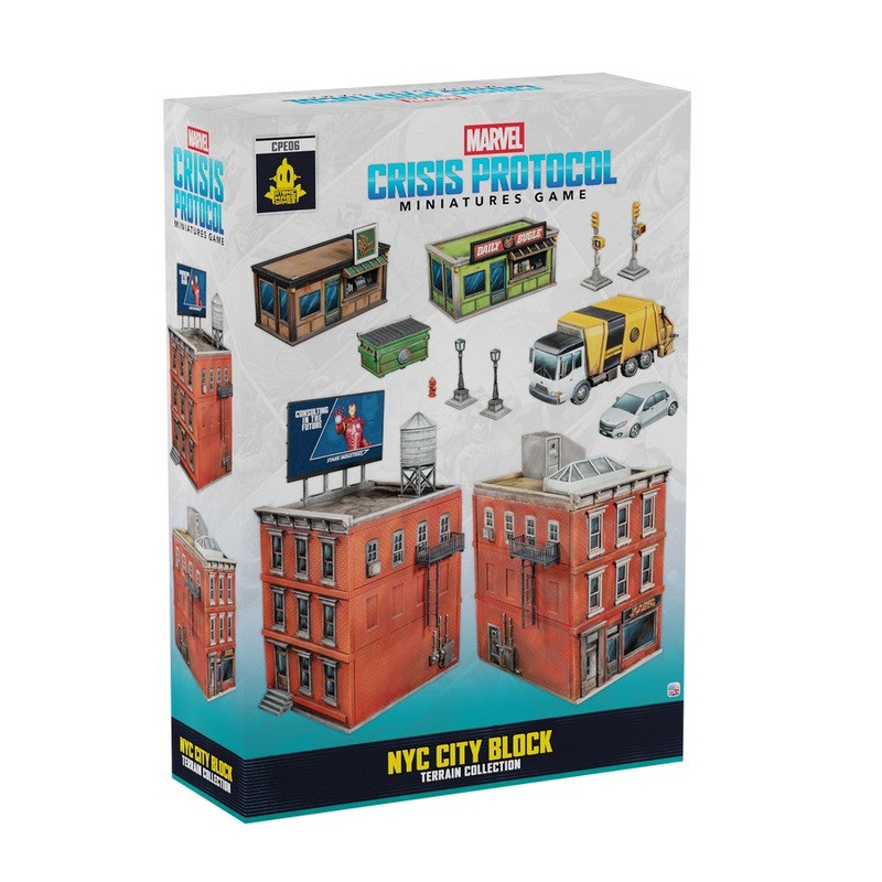 Marvel Crisis Protocol NYC City Block Terrain Collection