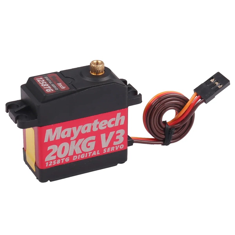 Mayatech 1258TG V3 20KG Servo - Waterproof and High Torque Metal Tooth Actuator Digital steering gear servo can to parabolic 1268SG 1258TG servo Bagged