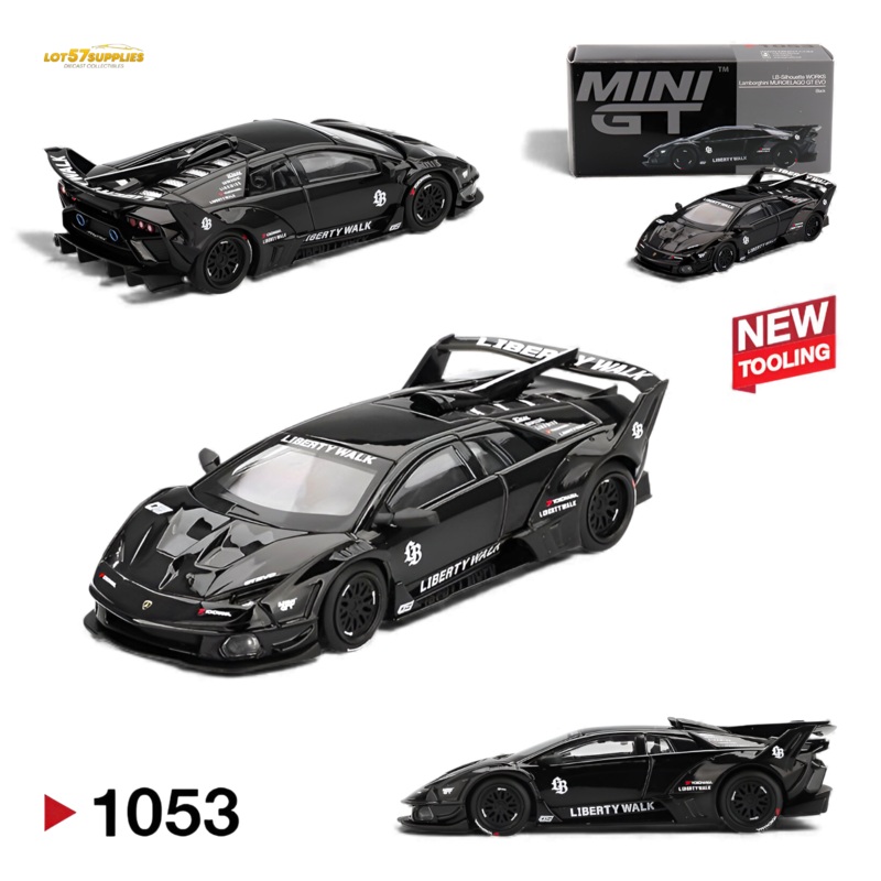 Mini GT Lamborghini Murcielago GT Evo Black 1:64