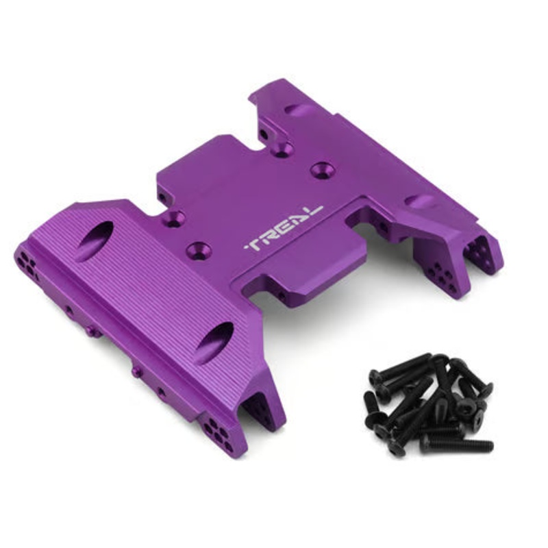 Treal Hobby SCX6 Aluminum Center Skid Plate Purple