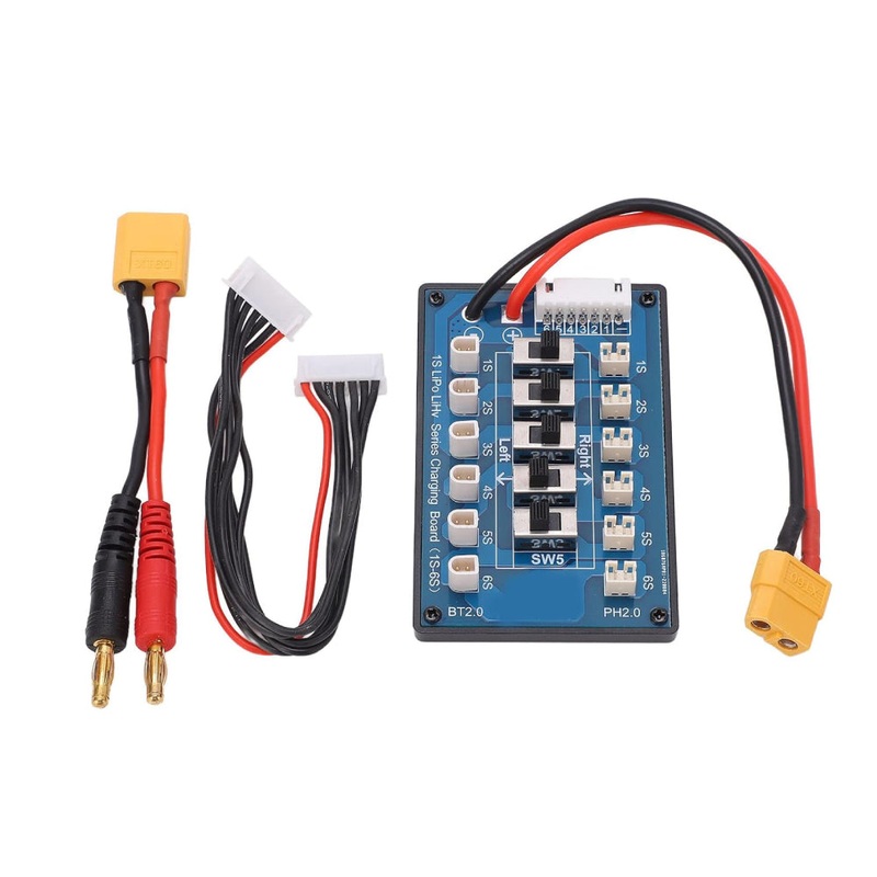 1S LiPO Series Charging Board BT2.0 A30 PH2.0 Balance Port XT60 Cable