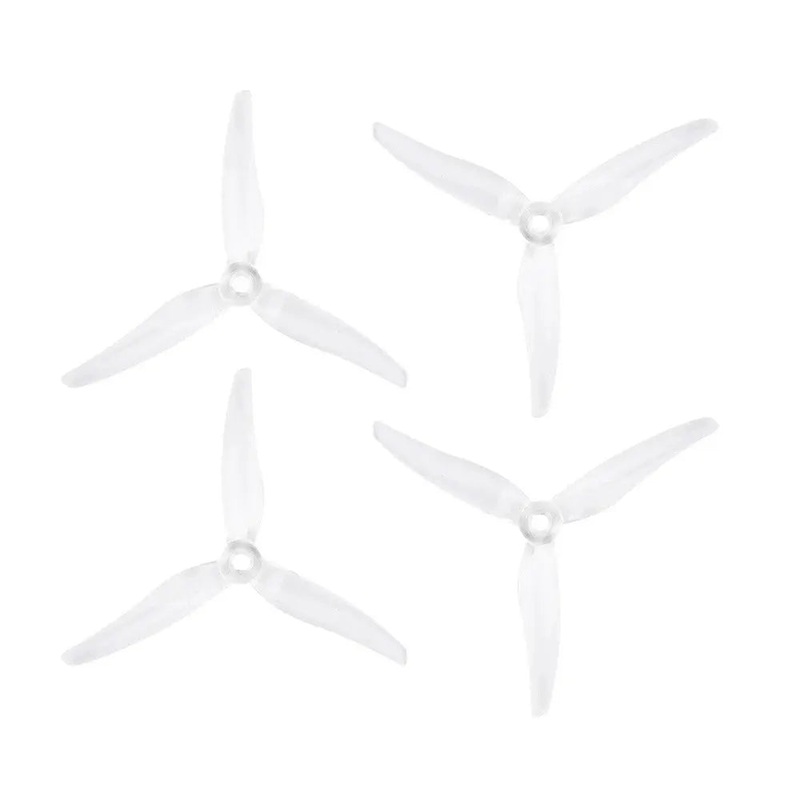 51466 HD Tri Blade Flash Propellers 2CW+2CCW - (2 Pairs) - Milk White